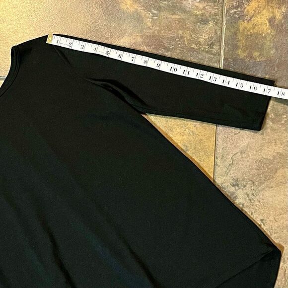 Verve Blues Women’s Black 3/4 Sleeves Open to Tan Chiffon in Back Small - Picture 4 of 8